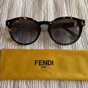 Fendi OO85/S mint and tortoise sunglasses